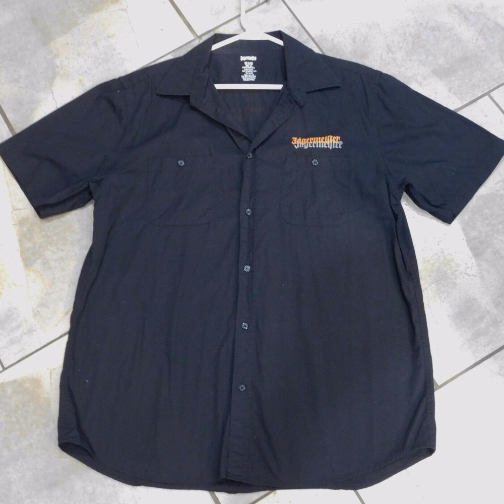 Jagermeister Black Short Sleeve Cotton Shirt XXL